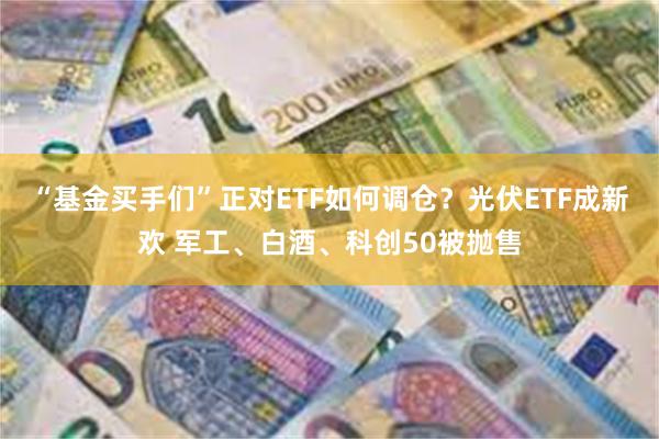 “基金买手们”正对ETF如何调仓？光伏ETF成新欢 军工、白酒、科创50被抛售