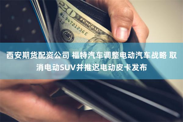 西安期货配资公司 福特汽车调整电动汽车战略 取消电动SUV并推迟电动皮卡发布