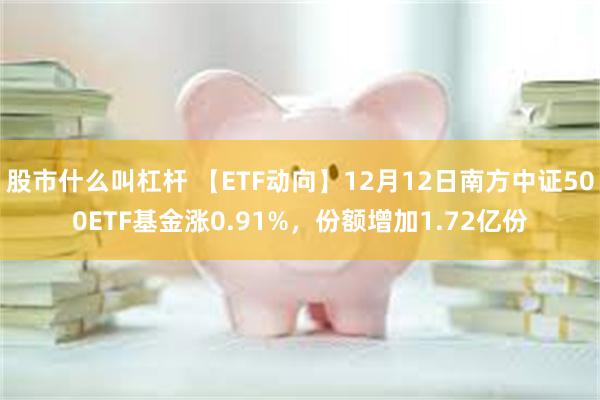 股市什么叫杠杆 【ETF动向】12月12日南方中证500ETF基金涨0.91%，份额增加1.72亿份